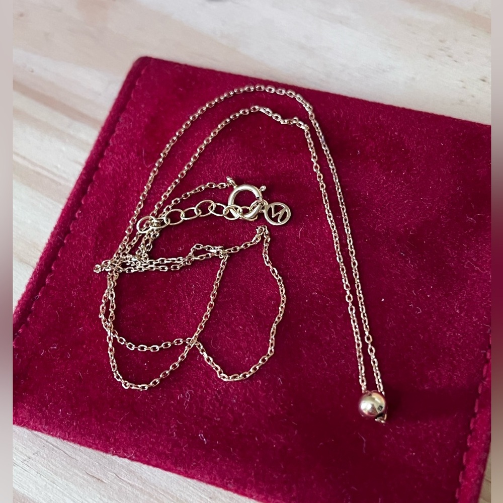 Mejuri Single Sphere (14k solid gold) necklace